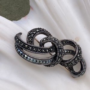 Judith Jack Sterling Marcasite Brooch