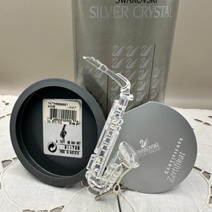 Crystal Melodies Saxophone and stand by Swarovski