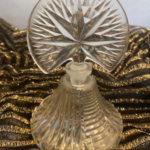 Vintage Press Glass Collectible Perfume Bottle