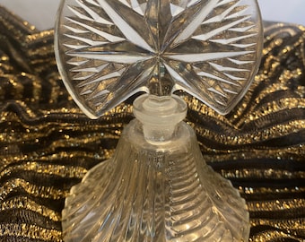 Vintage Press Glass Collectible Perfume Bottle