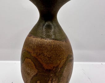 Stoneware Designs West Raul Coronel Signature Glazed MCM Pottery 6 1/2 in Vase