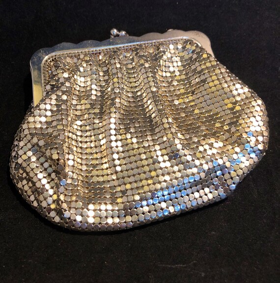 Silver Mesh Whiting and Davis Evening Bag - image 3