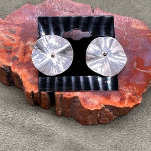 Pearce Sterling Silver Lilly Pad Pierced Earrings