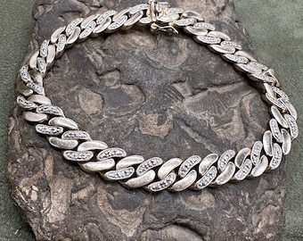 Heavy Sterling Silver Link Bracelet