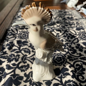 Royal Dux Hoopoe Bird Figurine Vintage Made in Czechoslovakia