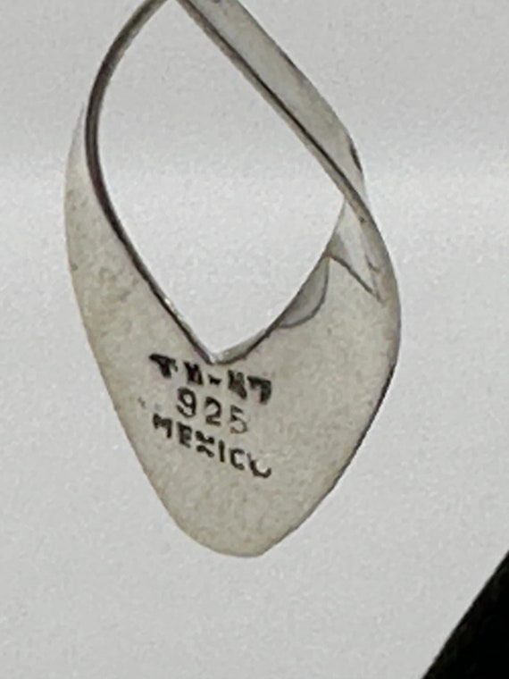 Pretty Mobious Sterling Silver Dangle Earrings - image 4