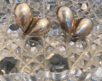 Mexican Sterling Silver Screwback Earrings