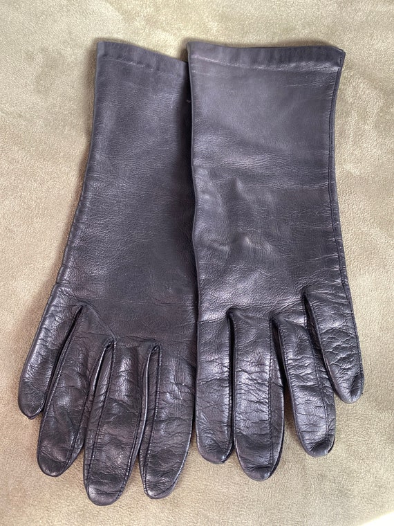 Black leather driving gloves sale