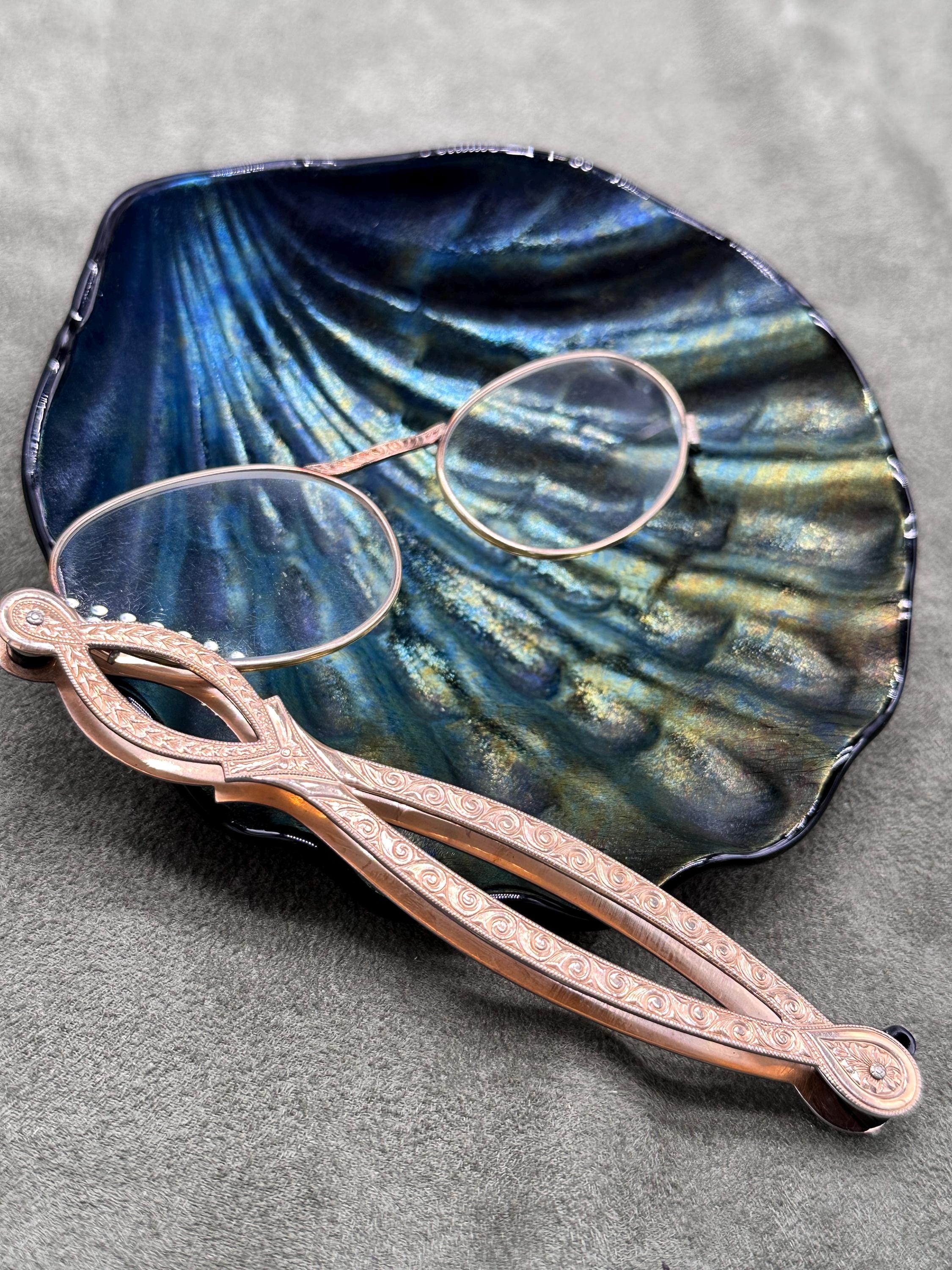 アンティーク ロニエット 西ドイツ OHS 革ケース付き Lorgnette アンティーク ロニエット 西ドイツ OHS 革ケース付き Lorgnette