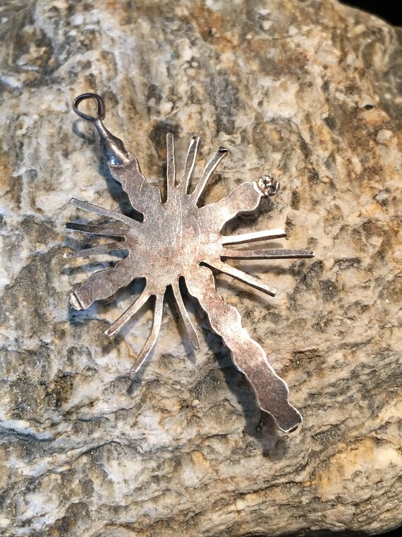 Zuni Artisan Made Cross with Turquroise beads - image 3