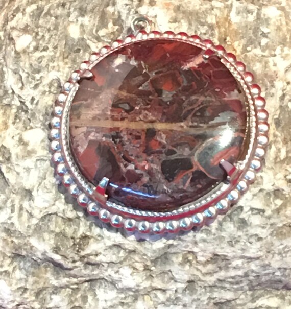Beautiful Round Jasper Pendant - image 3