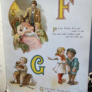 Vintage Children’s Book “The Nursery Alphabet” London Fredrick Warne & Co and New York image 6