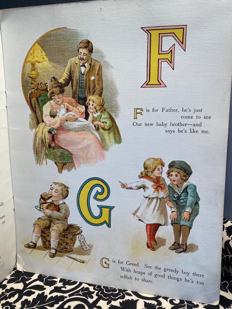 Vintage Children’s Book “The Nursery Alphabet” London Fredrick Warne & Co and New York image 6