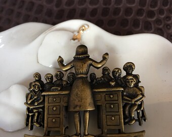 JJ Teacher with Classroom Brooch
