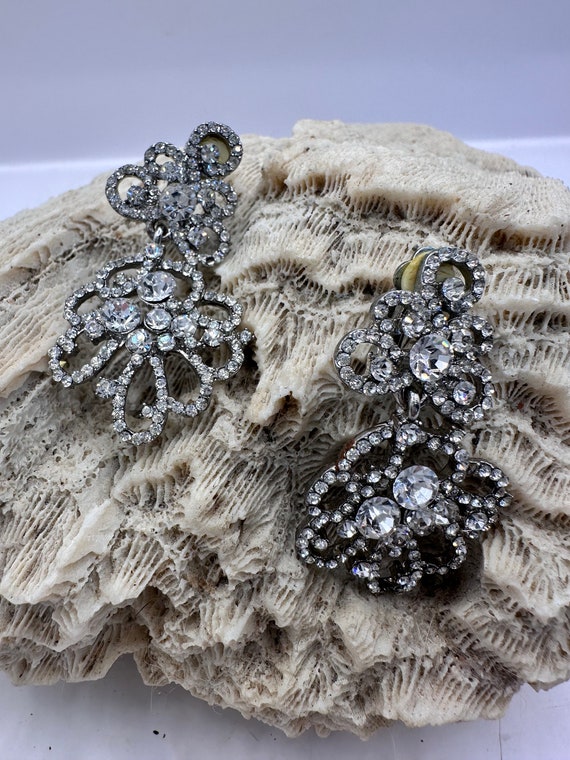 Bridal Chandelier Earrings, Silver Bridal Earrings, Crystal Bridal Earrings, Wedding Jewelry, Wedding Earrings, Bridal Jewelry Prom