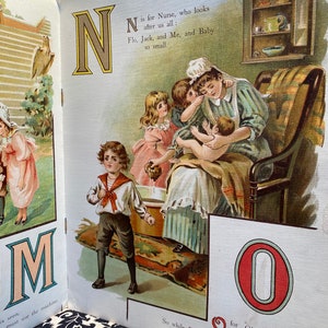 Vintage Children’s Book “The Nursery Alphabet” London Fredrick Warne & Co and New York image 8
