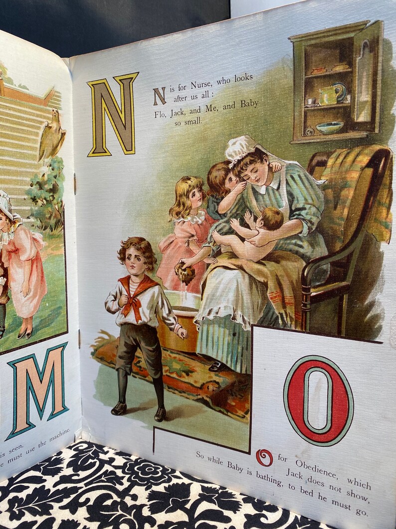 Vintage Children’s Book “The Nursery Alphabet” London Fredrick Warne & Co and New York image 8