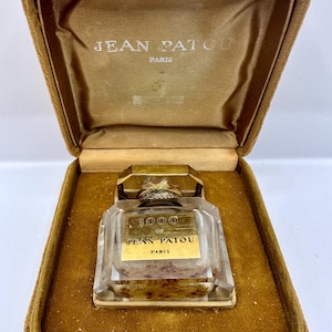 Vintage Jean Patou 1000 Empty  Perfume Bottle With original box 15ml rare