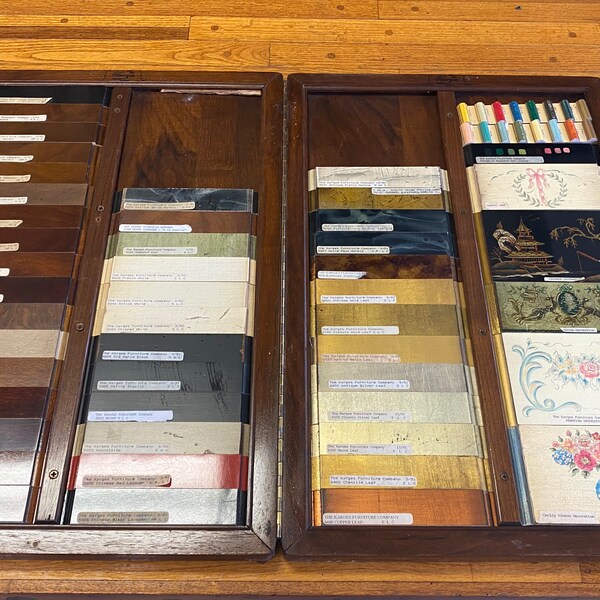 Wood Samples Box Etsy