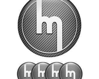 Set of 4 Mazda Wheel Center Cap Decals Custom Car Rim Logo Stickers Self-Adhesive Vinyl Emblems for Wheel Hubcaps Easy to Apply