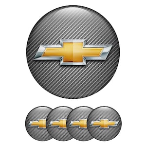 Set of 4 Chevrolet Wheel Center Cap Decals Custom Car Rim Logo Stickers Self-Adhesive Vinyl Emblems for Wheel Hubcaps Easy to Apply