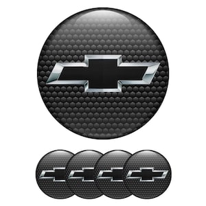 Set of 4 Chevrolet Wheel Center Cap Decals Custom Car Rim Logo Stickers Self-Adhesive Vinyl Emblems for Wheel Hubcaps Easy to Apply