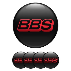 BBS Wheel Center Cap Decals: 3D Vinyl Car Rim Logo Stickers