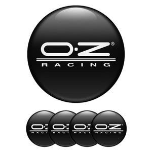 Set of 4 OZ Wheel Center Cap Decals Custom Car Rim Logo Stickers Self-Adhesive Vinyl Emblems for Wheel Hubcaps Easy to Apply