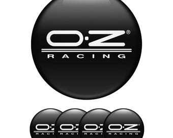 Set of 4 OZ Wheel Center Cap Decals Custom Car Rim Logo Stickers Self-Adhesive Vinyl Emblems for Wheel Hubcaps Easy to Apply