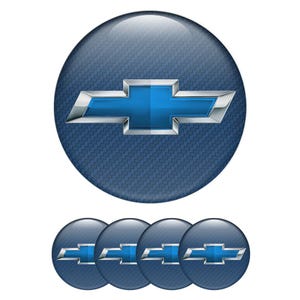 Set of 4 Chevrolet Wheel Center Cap Decals Custom Car Rim Logo Stickers Self-Adhesive Vinyl Emblems for Wheel Hubcaps Easy to Apply