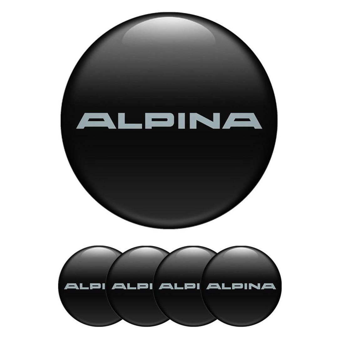 Set of 4 Alpina Wheel Center Cap Decals Custom Car Rim Logo Stickers ...