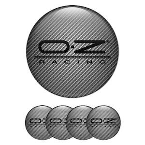 Set of 4 OZ Wheel Center Cap Decals Custom Car Rim Logo Stickers Self-Adhesive Vinyl Emblems for Wheel Hubcaps Easy to Apply