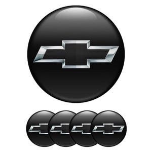 Set of 4 Chevrolet Wheel Center Cap Decals Custom Car Rim Logo Stickers Self-Adhesive Vinyl Emblems for Wheel Hubcaps Easy to Apply