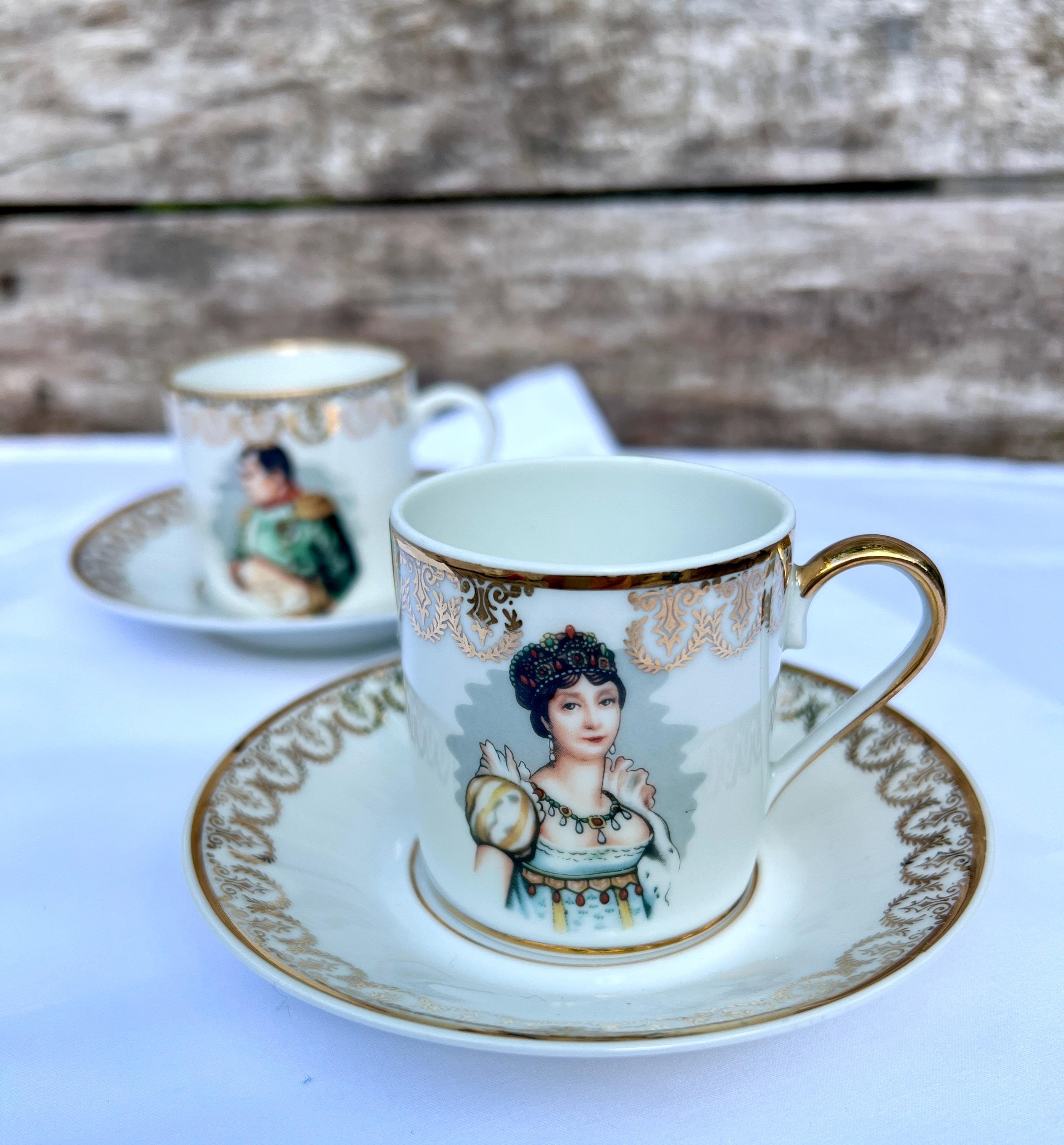 Sucrier Napoléon - porcelaine de luxe - Apilco - Label Emmaüs