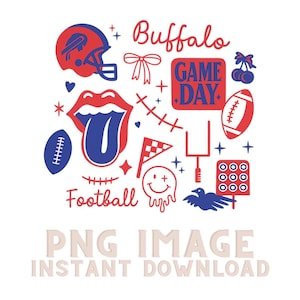 Buffalo Football Spieltag PNG | Rechnungen PNG Bild | Digitaler Download | Fußball Fans PNG