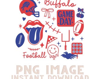 Buffalo Football Game Day PNG | Bills PNG Image | Digital Download | Football Fans PNG