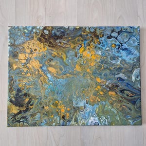 Pittura astratta fluida – Pittura acrilica moderna – Decorazione murale unica – Arte contemporanea fatta a mano