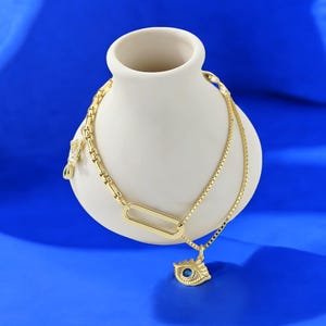 925 Sterling Silber Evil Eye Armband - vergoldeter Schutzanhänger Schmuck für Frauen