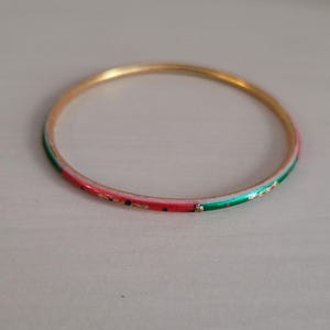 Vintage Gold Tone Bangle, Metal Bangle