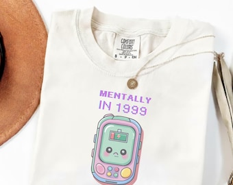 Tamagotchi Comfort Colors T-Shirt: 90s Retro Gamer Tee