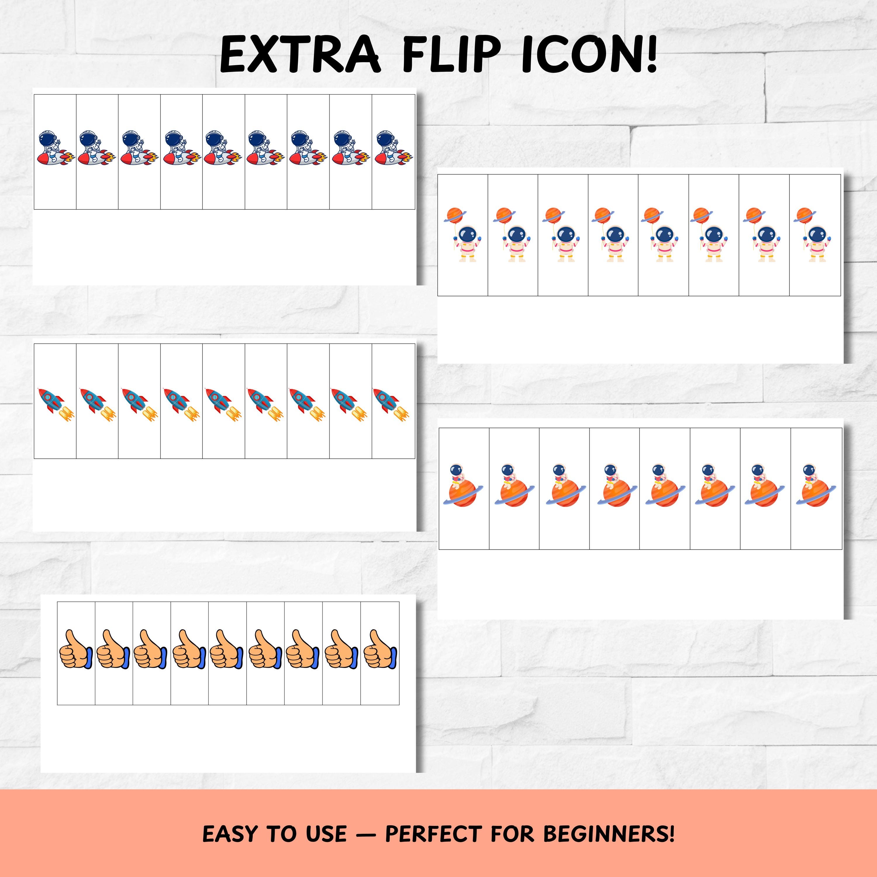 Kids Flip Routine Chart, Printable Morning Evening Bedtime Flip Chart ...