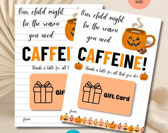 Halloween Teacher Appreciation Gift Card Holder, Printable Halloween Teacher Gift Card Holder, Teacher Gift, Fall Gifts, Gift Card Holder