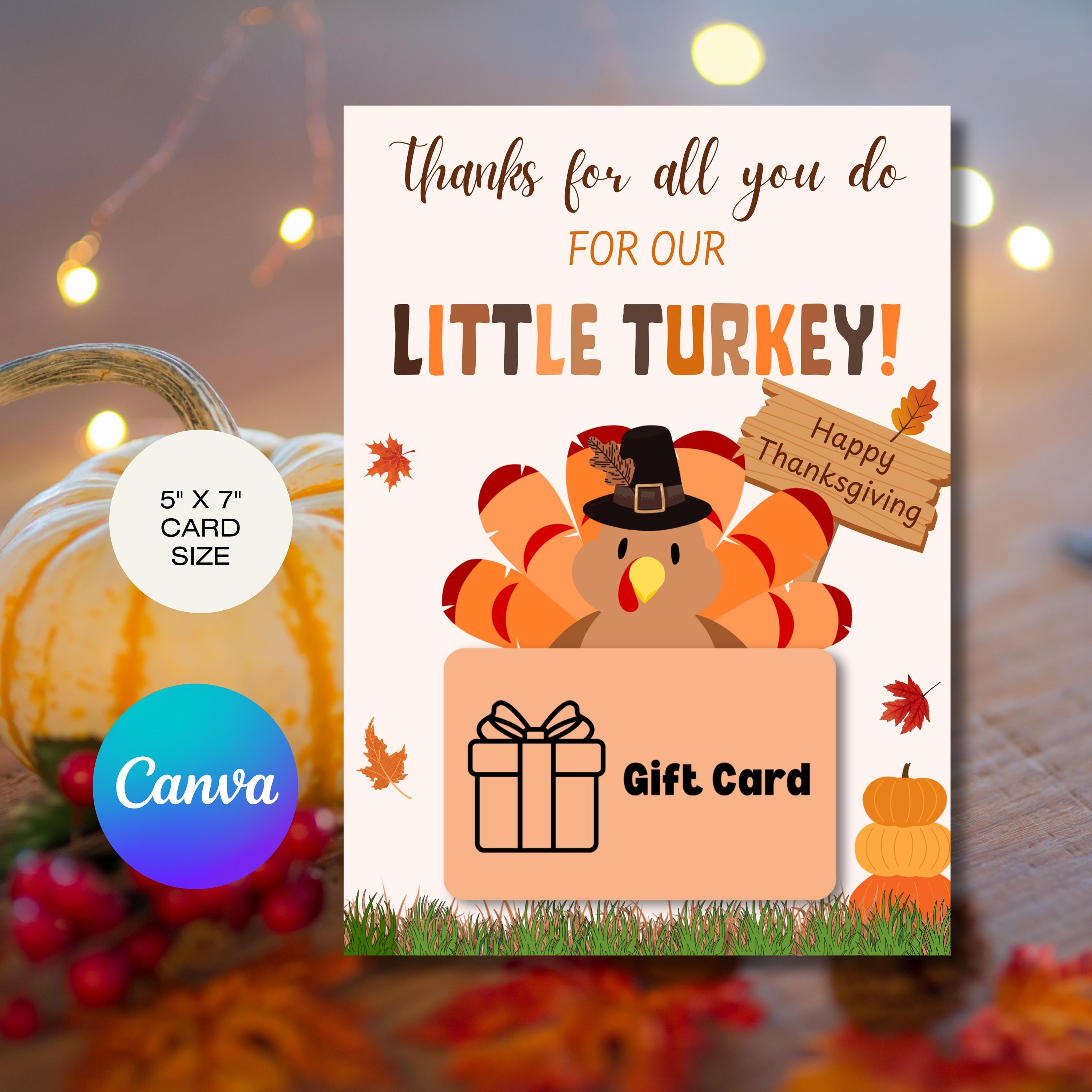 Fall Gift Card Holder for Teacher, Thanksgiving Teacher Gift Autumn ...