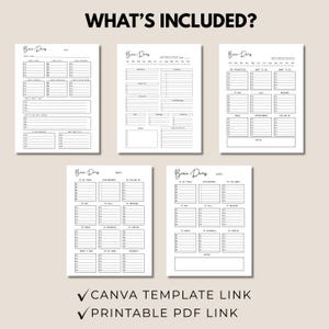 Editable ADHD Brain Dump, Printable Task List Template, ADHD Daily Planner, Guided Planning Worksheets, Mind Clarity Sheet, Idea Organizer image 8