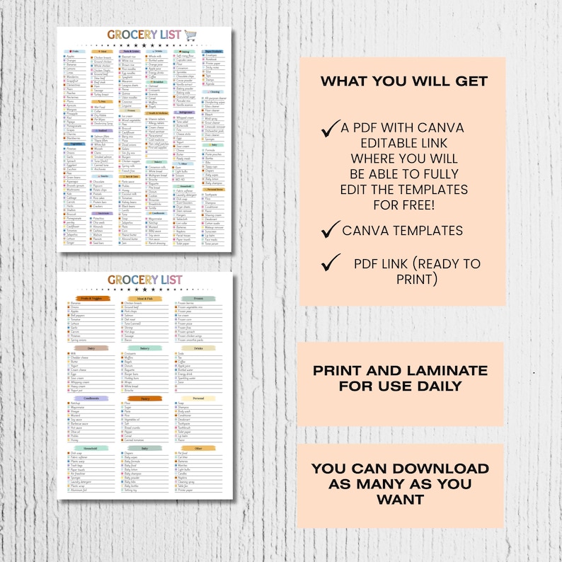 Editable Grocery List, Printable Master Grocery checklist, Blank Grocery template, Grocery Shopping List, Weekly meal planner Food Checklist, Grocery List Printable Colorful Grocery Shopping List Editable Master Grocery List, Grocery Checklist, Printable Grocery List, Editable Master grocery checklist, Online shopping list, Digital Grocery shopping list, Weekly meal planner Printable, Blank Grocery template, Food Tracker, Kitchen Checklist, Shopping Planner, Meal Prep Organizer, Pantry Inventory