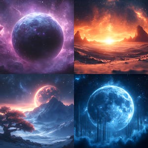 Weltraum Planeten Fantasy Digital Backdrop, Galaxy Hintergründe für Fotografie, Verträumte Foto-Overlays, Celestial Scene Creatur