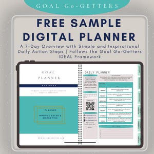 Free Sample Planner, Improve Sales & Marketing Planner, Clarity-Driven Goal Setting, Printable And Digital