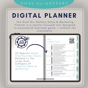 Improve Sales & Marketing Planner |Clarity-Driven Goal Setting | Printable And Digital