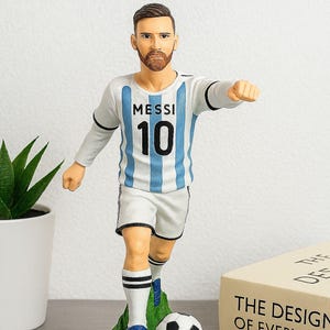 Messi #10 Argentina Soccer Action Figure – Football Collectible Statue – Resin Model Toy (S/M/L)