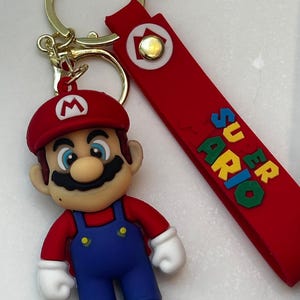 Super Mario Bros Keychain: Kawaii PVC Gamer Charm